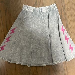 Hardtail grey skirt with stars size 10-12